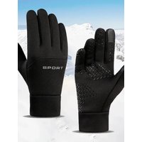 AliExpress NONE Winter warm gloves - Windproof and cold-resistant cycling gloves - Suitable for both men and women - For running