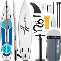 350cm Inflatable Surfboard SUP Paddle Board Travel Style Paddle Board Portable Standing Water Paddle Board Complete Set