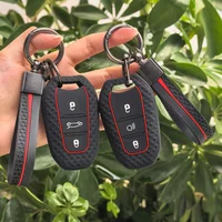 Silicone Car Key Case Remote Cover For Peugeot 208 308 T9 508 2008 For Citroen C4 For Opel Corsa Crossland X Auto Accessories