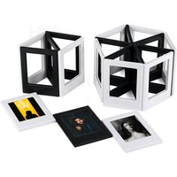 Neue 5er-Pack magnetische Bilderrahmen für den Kühlschrank, 7,6 cm große Kühlschrank-Fotorahmen-Magnete für Fujifilm Instax Mini-Filmpapiere