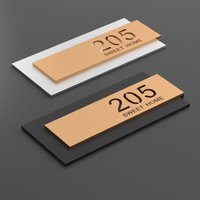 Modern Door Plates Customized 3D Cut House Number Street Address Family Name Letter for Home Hotel Villa Office Bar Apartment