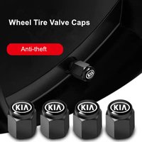Set of 4 Metal Wheels Tire Valve Covers Valve Stem Box Covers for Kia Sportage Ceed Picanto Rio ProCeed Niro 5 3 4 K7 K5 K8 K3 R