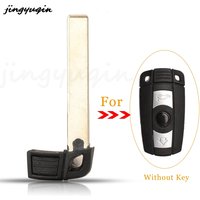 jingyuqin Remote Car Smart Key Keyless Emergency Insert Uncut Blade Blank For BMW E90 E60 E91 E92 1 3 5 6 7 Series