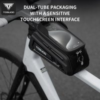 TOSUOD Bike Top Tube Bag Navigation Waterproof Touch Screen Bike Bag Phone Storage Accessories for MTB Road Bike
