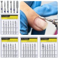 6pcs Different Styles Nail Drill Machine Bit Nail Gel Removal Polishing Tools Pedicure Manicure Rotary Grinding Buffer Polisher