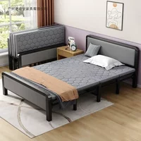 Rollaway Bed Household Double Bed Rental House Lunch Break Nap Simple Portable Adult Iron Sturdy Durable Single