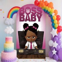Boss Baby Arch Backdrop Cover Wall for Kids Boy Girl 1st Birthday Party Custom Name Decor Baby Shower Photography Backgrounds