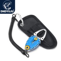 DNDYUJU Outdoor Portable Lock Fishing Grip Fish Lip Clip Folding Gripper Ultra Light Weight With Retention Rope Fishing Tackle