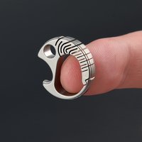 1PC Super mini compact fish mouth bottle opener titanium alloy Perfect gift for friends and family EDC portable keychain pendant