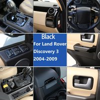 For Land Rover Discovery 3 LR3 2004-09 Car Modification Black Car Interior Decoration Frame Decorative Stickers Car Accessories