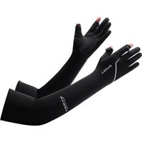 AliExpress HKXY GLOVES Anti-Sunburn Long Sleeve Men Summer Fingertip Flip Glove Cool Summer Ice Silk Driving Cycling Fishing Non - Slip Arm Warmers