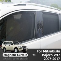 For Mitsubishi Pajero V97 Montero Shogun 2006-2021 Magnetic Car Sunshade Front Windshield Curtain Rear Side Window Sun Shade