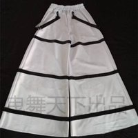 Melbourne Shuffle Dance Pants Three-bar Pattern Bell-bottoms Reflective Pants Luminous Pants Women Men Dancing Trousers