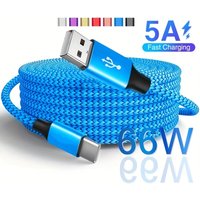 Fast Charging USB Type C Quick Charge Cable For Samsung S23 Realme Xiaomi 13 Huawei Phone Fast Charging Cord Data Cables