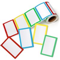 250pcs Colorful Self Adhesive Large Label with Blank Self-adhesive Sticky Note Stickers Name Handwritten Large Rectangular Label