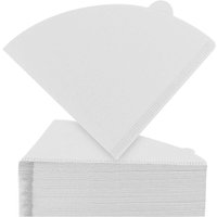 100pcs Coffee Filter Paper Holder Disposable Conical Filter Paper Natural Wood Fiber Suitable for Baristas To BrewCoffeeManually