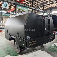For Customized Heavy Duty High Grade Aluminum Waterproof Dual Cab Ute Canopy Pickup Truck Canopy Underbody Tools Box for Sale