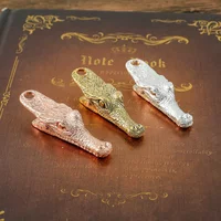 Metal Alligator Book Clip Creative Animal Book Notebook Tool Stationery Exquisite Book Clip for Book Decoration Storage Clip