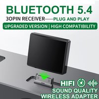 30 PIN Bluetooth 5.4 Audio Receiver A2DP Stereo Wireless Music Adapter for iPhone iPod 30-pin Docking Wireless Audio Adapter