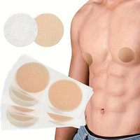 10/20/50/100/200-Pack Ultra-Thin And Soft Men'S Disposable Invisible Nipple Stickers, Mesh Fabric Chest Protectors, Suitable For