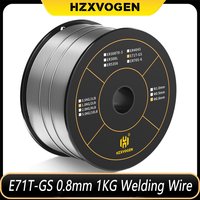 HZXVOGEN 0.8mm 1KG Welding Wire 1 Roll E71T-GS Flux Cored Wire Gasless MIG Welding Machine Accessories for Soldering Metal DlY