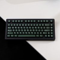 121 Keys Emerald Green PBT Double Shot Keycaps Cherry Profile Minimalist Keyboard Keycaps for MX Switches Mechanical Keyboard