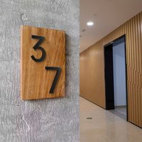 1pc 3D Black Self-Adhesive For Home Mailbox Hotel Address Number Plate Sign Door Label 0 To 9 Numeral Tag