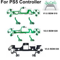 Controller Conductive Film for PlayStation 5 V1 V2 V3 Controller Ribbon Circuit Board Keypad Replacement Kit for PS5 controller