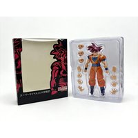Dragon Ball Super Saiyan Red-Haired Goku Action Figure Desktop Ornament Gift for Boys