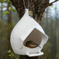 Simple Hanging Wild Bird Feeder, Outdoor Hanging Bird Feeder, Sturdy Sun-resistant Plastic Material, Wild Bird Feeding Utensils