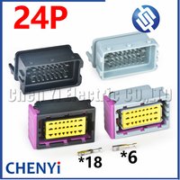 24 Pin Car waterproof connector computer board ECU PCB harness plug HCCPHPE24BKA90F 211PC249S8005 211PC249S0005 HCCPHPE24BGYB90F