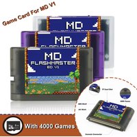 New 4000 In 1 Game Cartridge For Mega Drive MD Game Cassette With 8GB TF Card For Genesis Retro Game Console