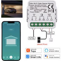 Tuya ZigBee WiFi Garage Door Opener Smart Gate Controller Switch Module Timer Smart Life APP Remote Control Alexa Google Home