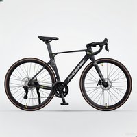 Racing Road Bike Road Bicycle Hydraulic Disc Brake Full Inner Cable Magnesium Alloy Frame 18s 700x28C Racing Road Bike Wheelset