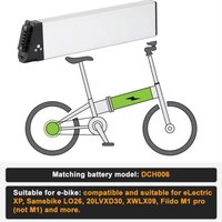 Replacement Battery model DCH-006 48V 10.4Ah 12.8Ah 14Ah 17Ah For Samebike LO26 20LVXD30 XWLX09 Fiido M1 pro Folding Bike.