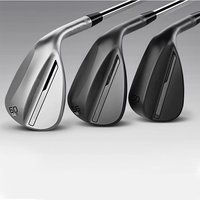 Golf Wedges Set Silver/Black 3Pcs SM10 Wedges Golf Clubs Golf 52 56 60 R S Flex Steel Graphite Shafts Free Shipping