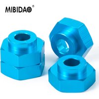 MIBIDAO 12mm to 17mm Wheel Hex Adapter Conversion Extension Column for 1/10 RC Car Axial SCX10 Parts