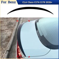 For Mercedes Benz CLA Class C174 C178 2026+ Rear Trunk Roof Lip Spoiler Modification Body kit Tail Wings Fixed Wind Spoiler Trim