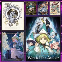 Manga W-Witch Hat Atelier Poster Versatile HD Waterproof Wall Art Self-Adhesive Decor for Any Space Ideal Gift