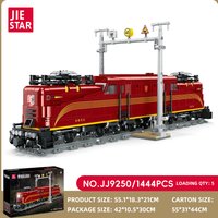 MOC Train Model Building Blocks Heavy Freight Train Rails Bricks Toys Architecture Toys Education Creative Brick Birthday Gift