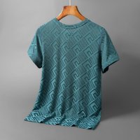 Men's Short-Sleeved Ice Silk T-Shirt Men's Summer Pajamas Tops Homewear Men's T-Shirt Men's Half-Sleeved Tops Men's Clothing