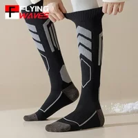 AliExpress flying waves 1 Pair Women Winter Ski Socks Thermal Warm Thick Sports Knee High Terry Socks for Skiing Snowboarding Cycling Hiking Running