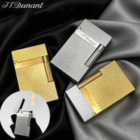 JT.Dunant Lighter Classics Metal Ding Sound Metal Lighter Refillable Butane Gas Cigar Lighter Men Gift Collection