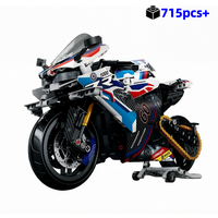 1:8 New Motorcycle Building Blocks Set Super Motorbike Model Kit Technical Racing Kids Assemble Toys Gifts For Kids 715pcs