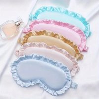 Imitated Silk Eye Patch Shading Sleep Eye Mask Eyepatch Travel Relax Cover Eyeshade Health Sleeping Shield Eye Care Tools