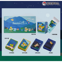 In Stock PTCG PKM Road Trip Collection PKQ And Friends Themed Card Sleeves Battle Playmat And Deck Storage Box Surprise Toys
