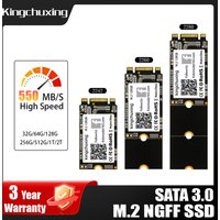 Kingchuxing M2 SSD 128GB M.2 NGFF 2242 256GB 512GB HD SATA3 SSD NGFF 2280 1TB 2TB Internal Solid State Drives For Laptop Desktop