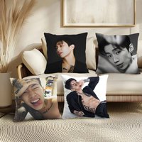 J-jay Park Cushion Cover Soft Short Plush Pillow Cover Smooth Cozy Texture Aesthetic Cushion Case Home Decor