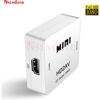 HDMI2AV Video Box HDMI-compatible to RCA Converter AV/CVSB L/R 1080P 60Hz HD Video Box for NTSC PAL HDMI TO AV Scaler Switch