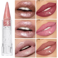 6Color Pearlescent Velvet Lipstick Pen Multipurpose Long-Lasting Moisturize Waterproof Brighten Glitter Lip Makeup Cosmetic Tool